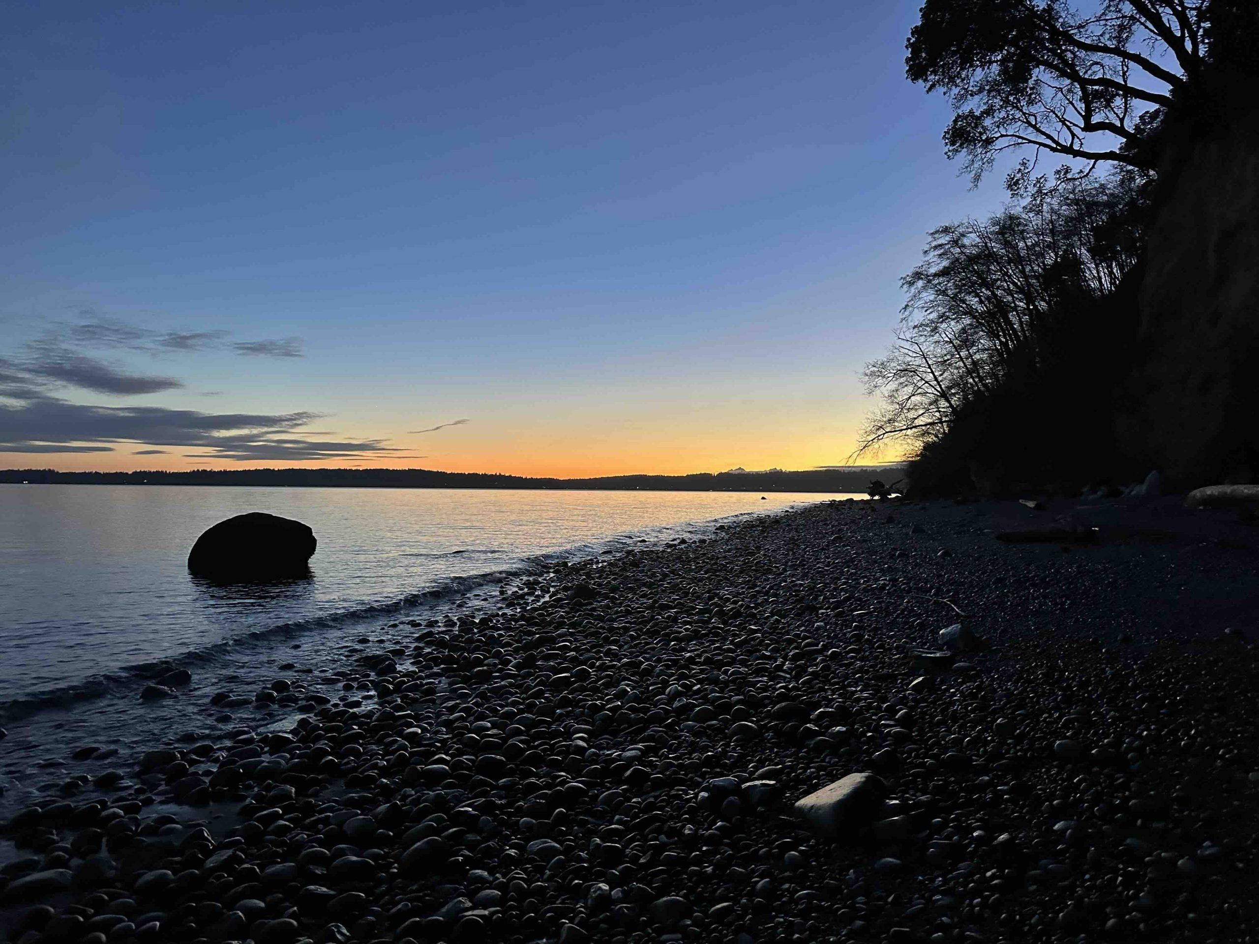 sunset at camp indianola